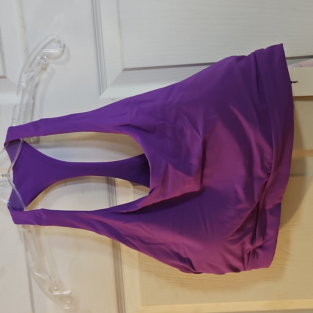 CALIA Skinny Racerback Bikini Medium Support Swim Top: PURPLE PUNCH: NWT: SZ XXL